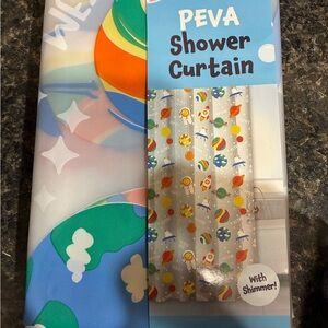 Space Shuttle Planets Shower Curtain 70" x 72"  Peva Shower Curtain - New